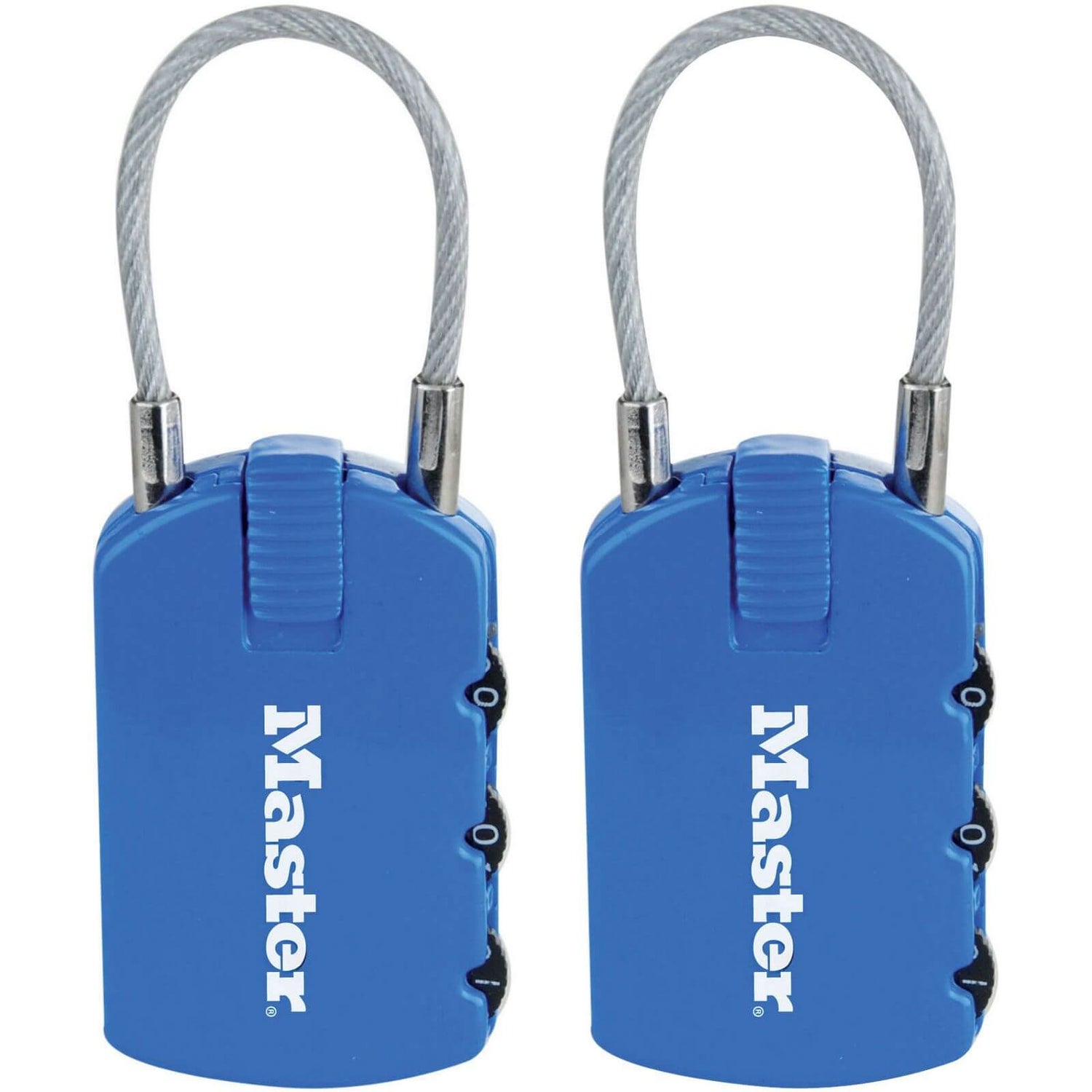 Master Lock 2in1 Padlocks with ID Tags 2 Pack Homebase