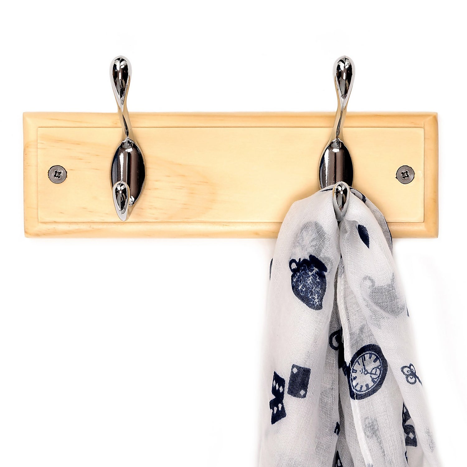 Pine Coat Hooks 2 Hooks Homebase