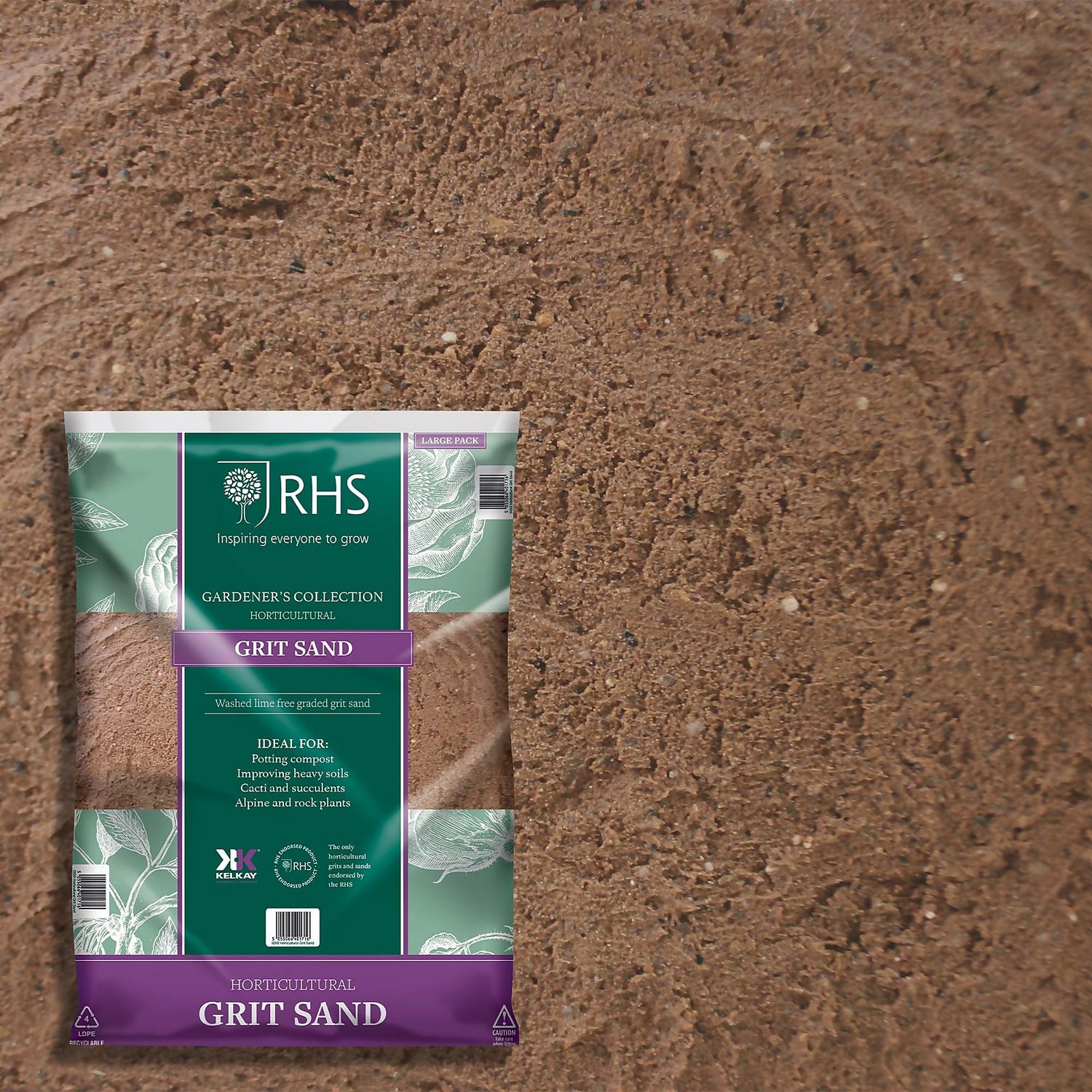 RHS Horticultural Grit Sand Large 20kg Homebase