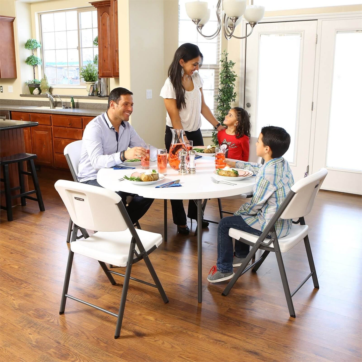 Lifetime 48 Inch Round FoldInHalf Table Homebase