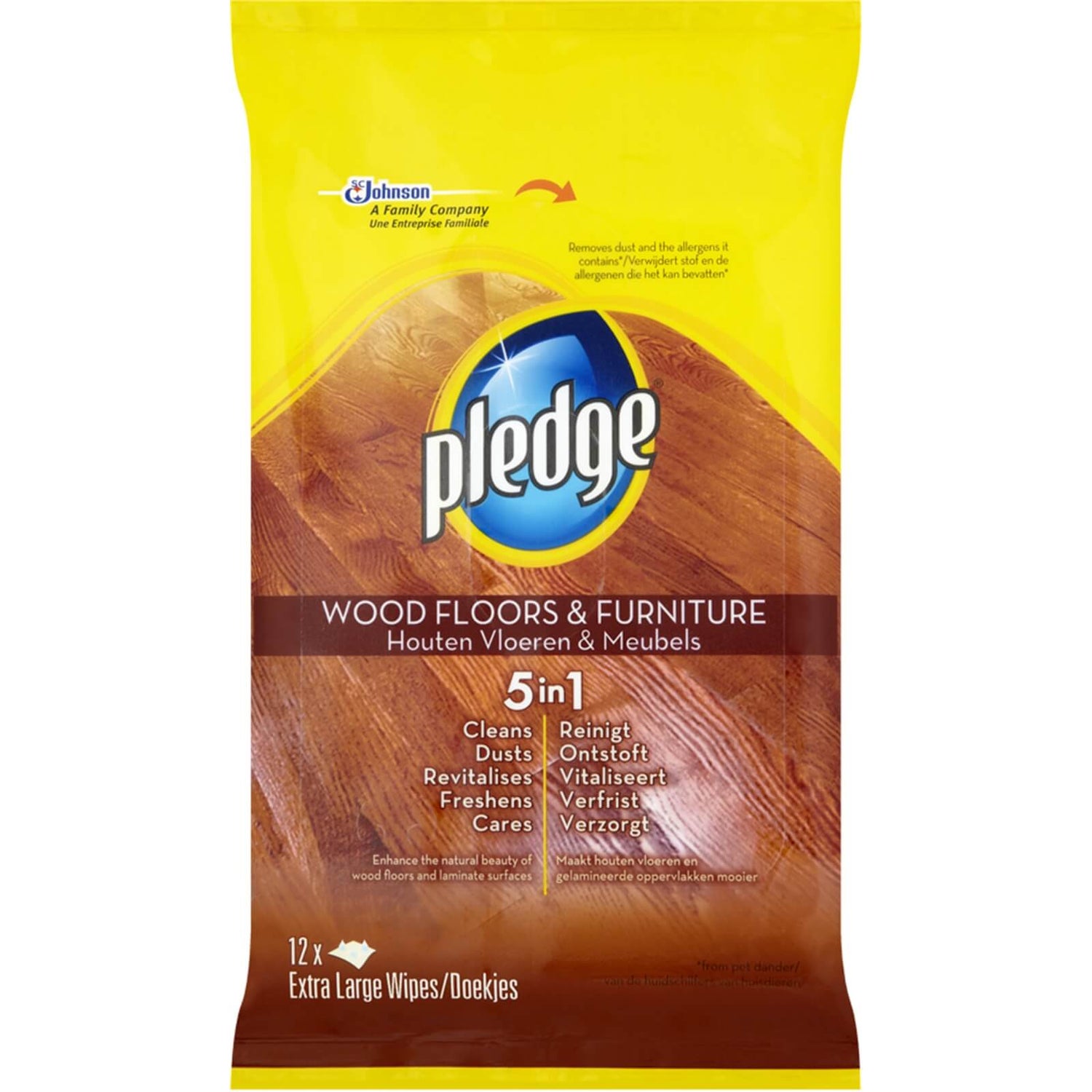 Pledge Floor Wipes 12 Pack Homebase