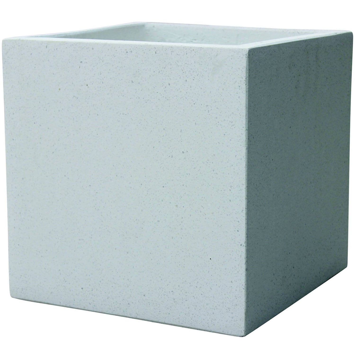 white cube planter
