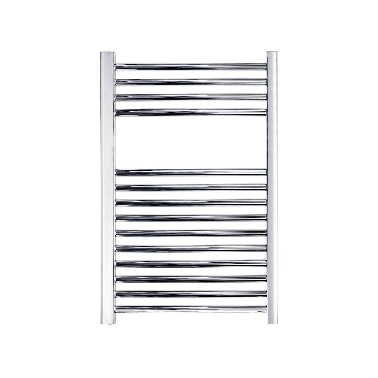 Chrome Straight Ladder Heated Towel Rail 500 x 750mm Homebase