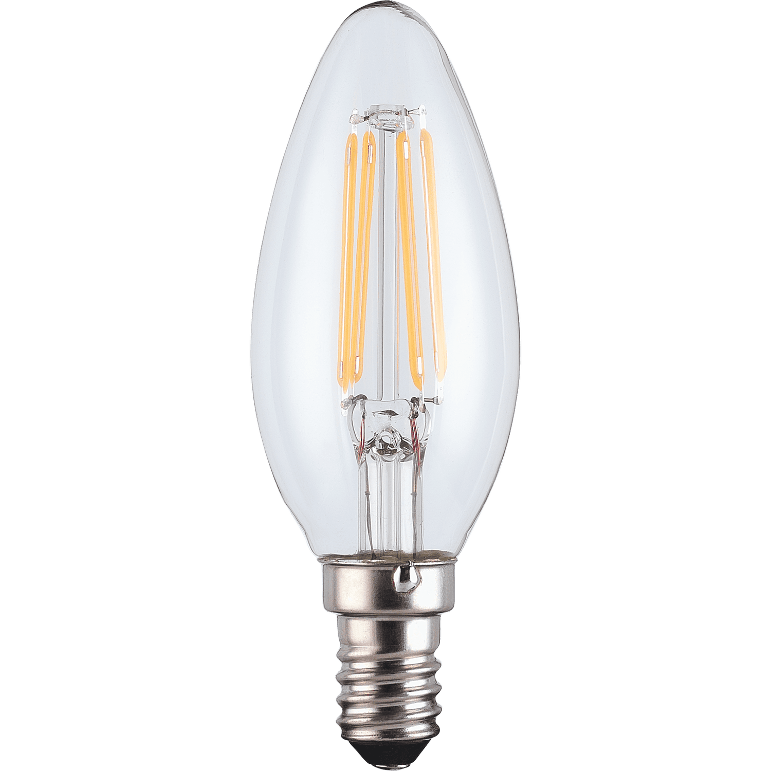 TCP LED Filament Clear Candle 4.5W E14 Dimmable Light Bulb Homebase
