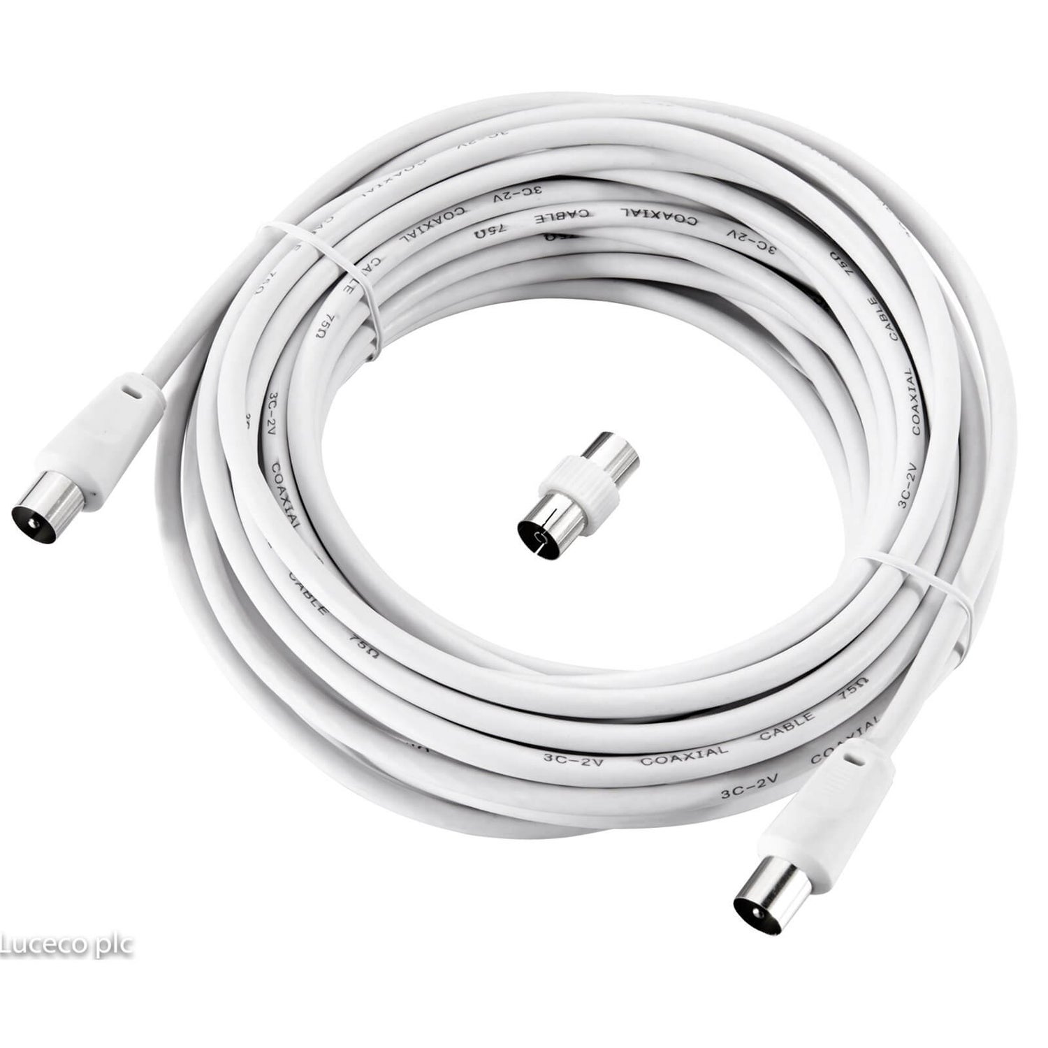 Ross Coaxial Aerial Cable 10m White Homebase