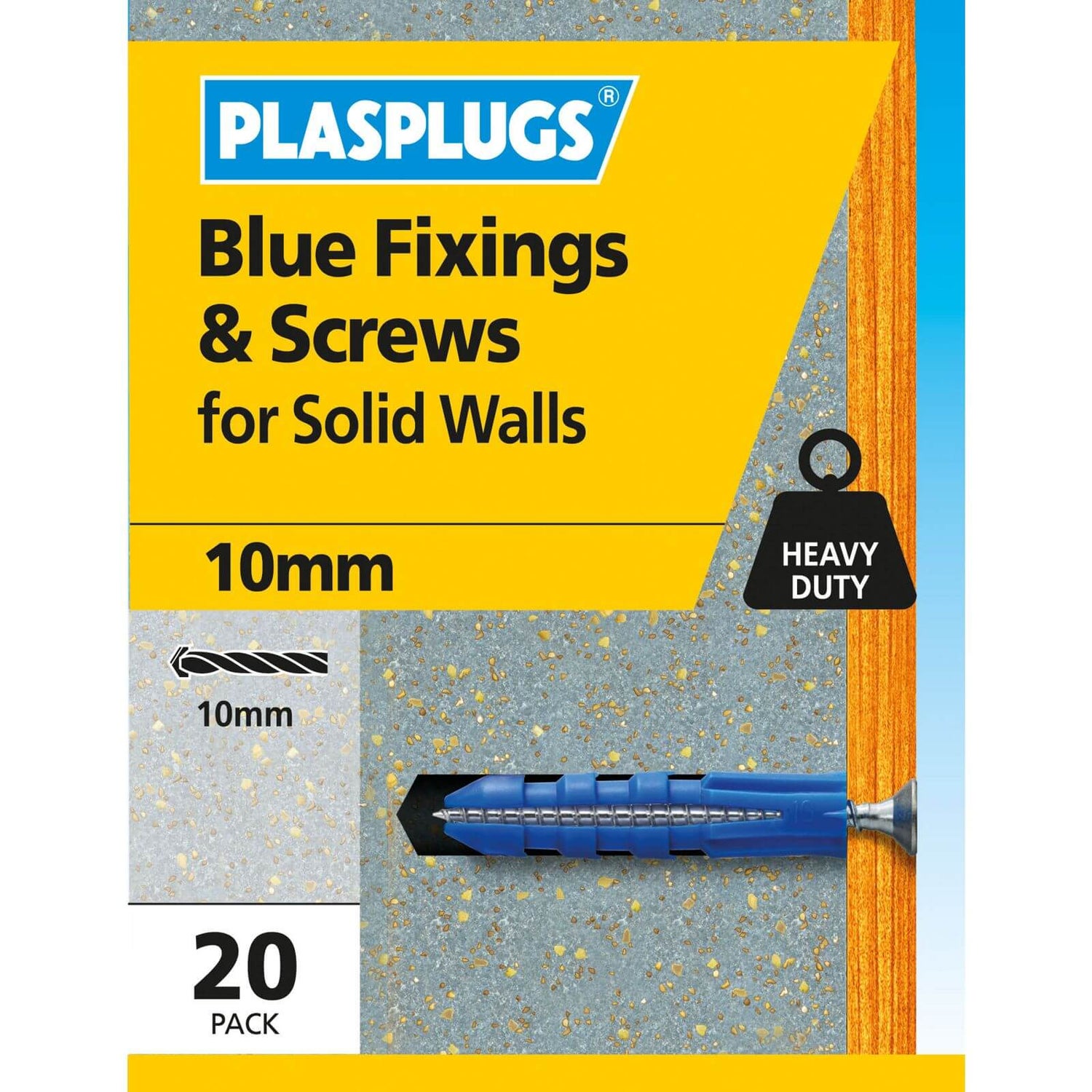 Plasplugs Blue Plugs & Screws Homebase