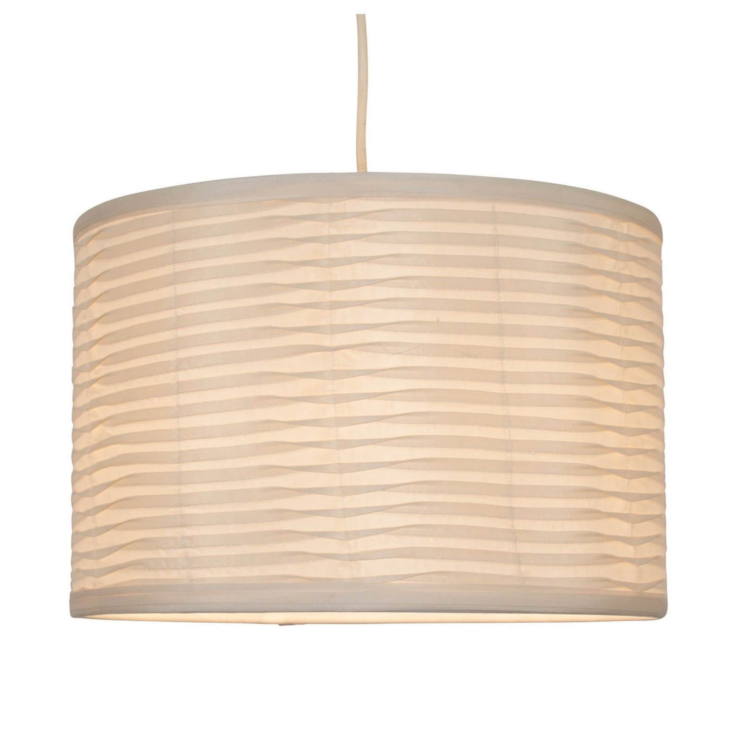 Tex Folded Lamp Shade Cream Homebase
