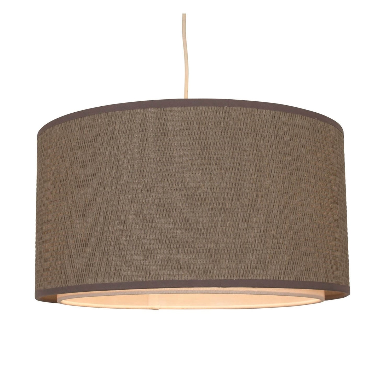 Hessey 2 Tier Hessian Lamp Shade Charcoal Homebase