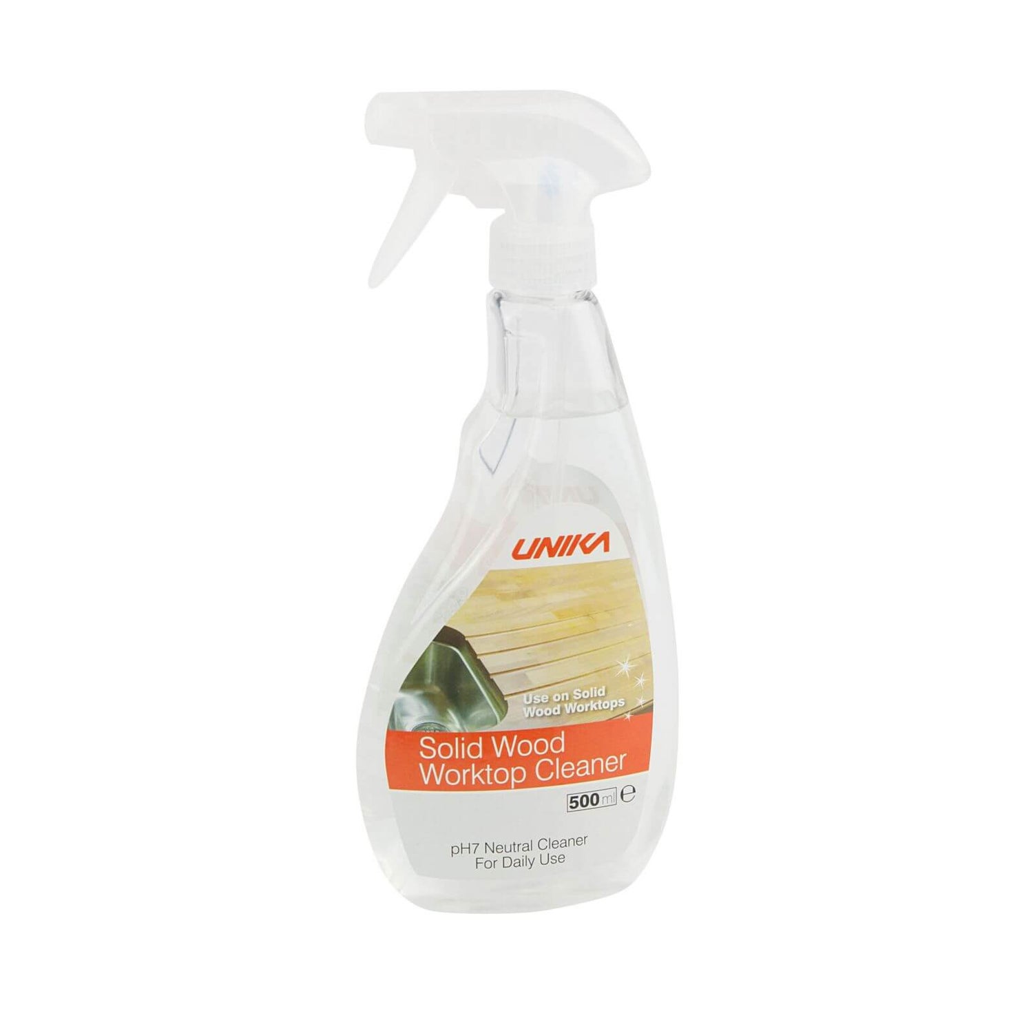 Unika Solid Wood Worktop Cleaner 500ml Homebase