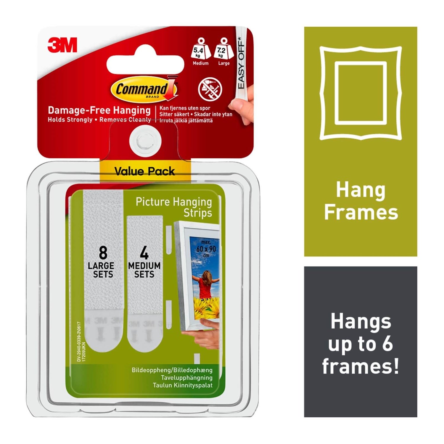 Command Medium and Large Picture Hanging Strips Value Pack Homebase