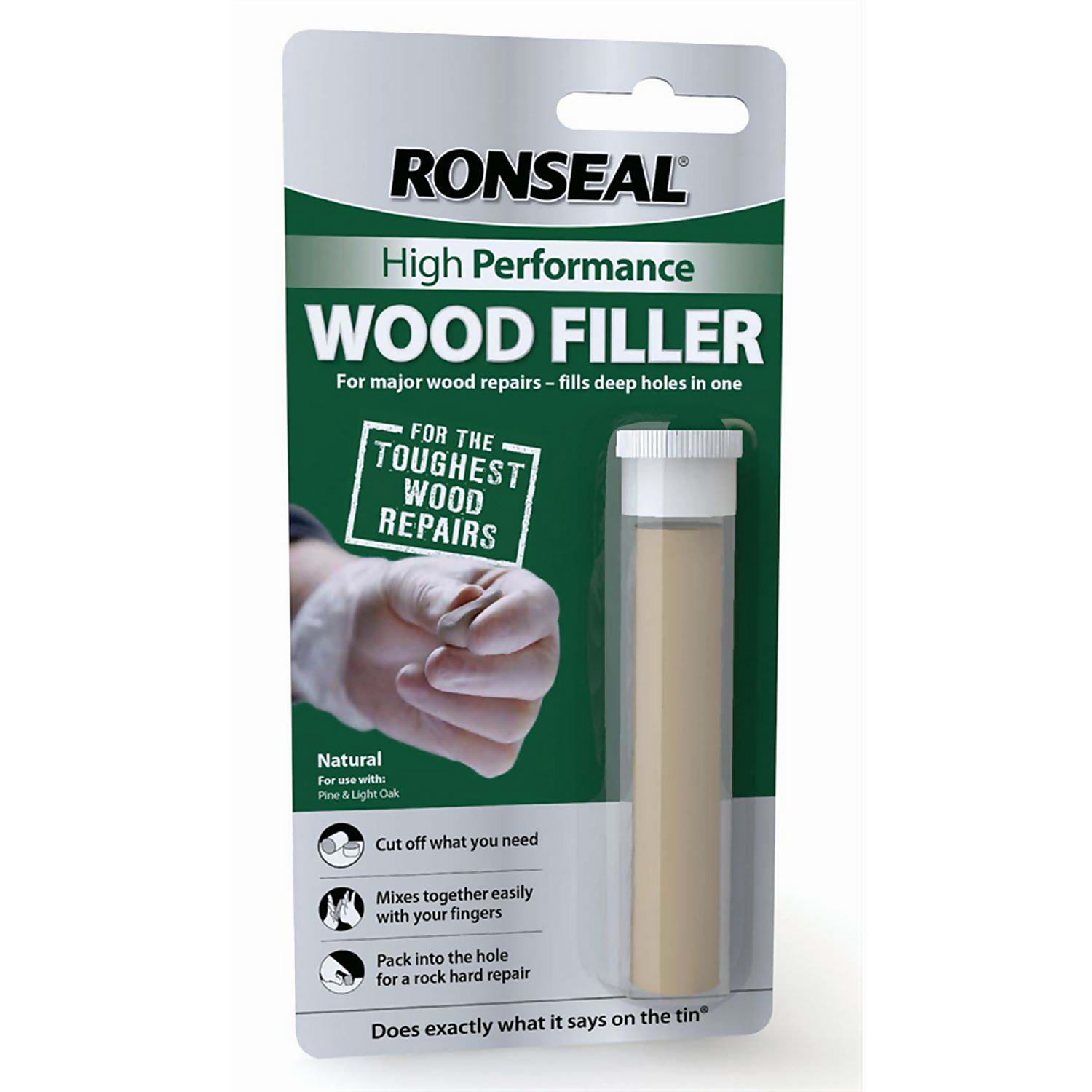 Ronseal High Performance Wood Filler Putty 26g Homebase