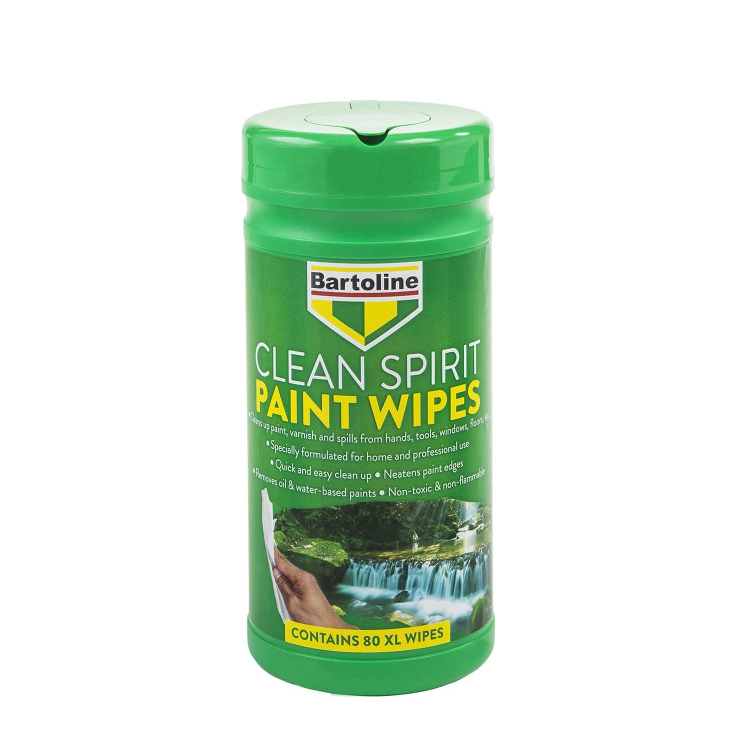 Bartoline Clean Spirit Paint Wipes 80 Extra Large Homebase