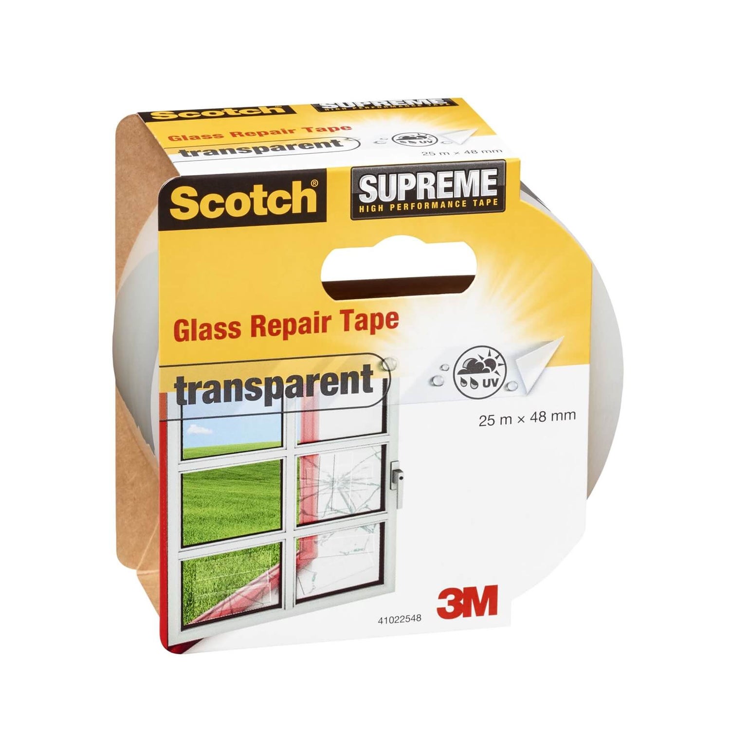 Scotch Transparent Glass Repair Tape 48mm x 25m Homebase