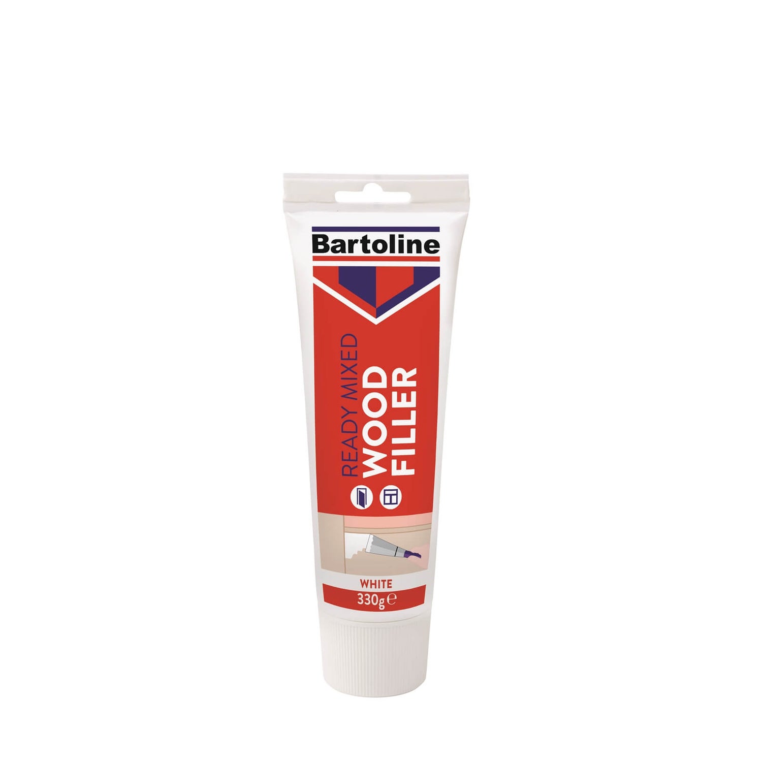 Bartoline Ready Mixed White Wood Filler 330g Homebase