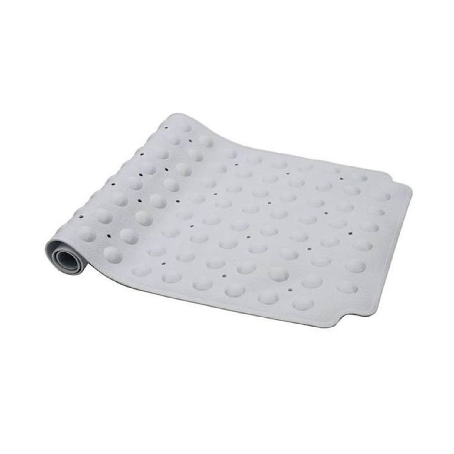 Estilo Vinyl Double Suction Bath Mat White Homebase