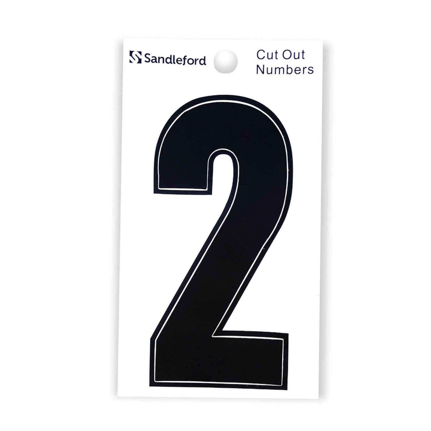 Cut Out Self Adhesive House Number 105mm 2 Homebase
