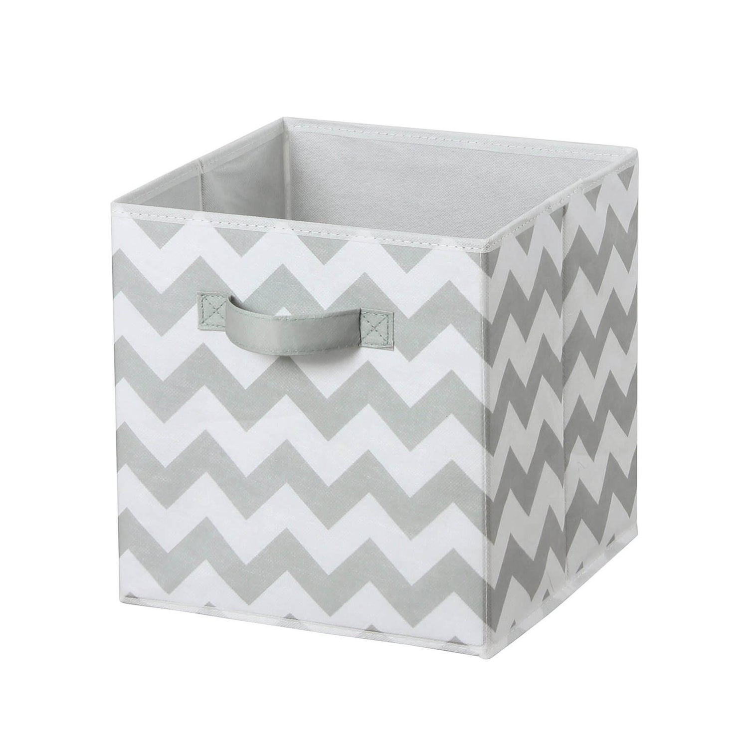 Compact Cube Fabric Insert Grey Chevron Homebase