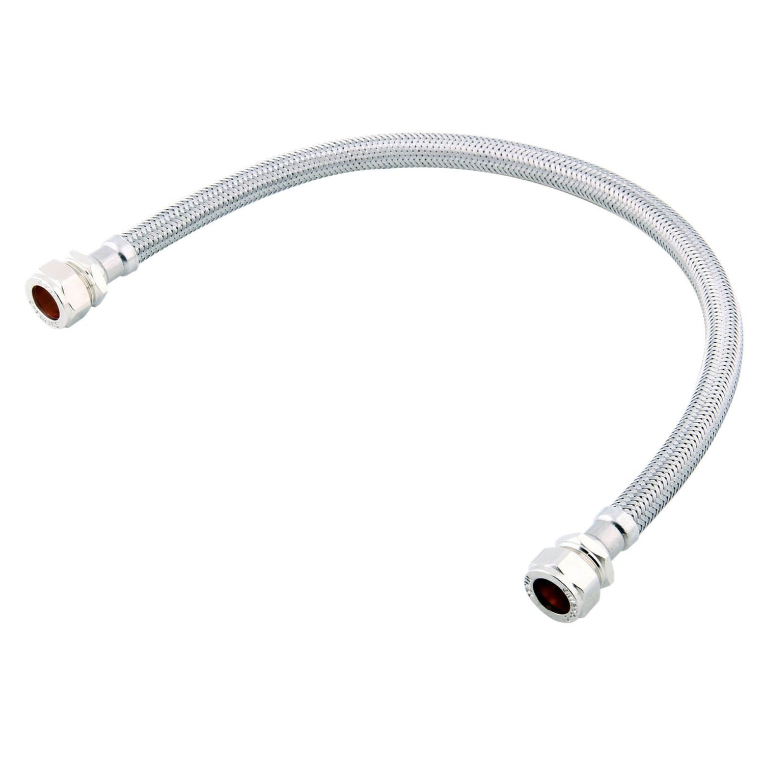 Flexible Pipe Connector 15mm x 15mm x 500mm WRAS Approved