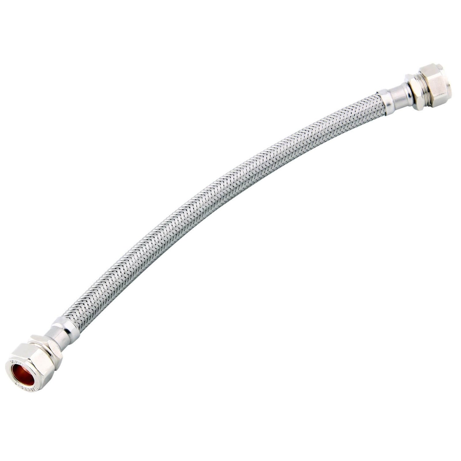 Flexible Pipe Connector 15mm x 15mm x300mm WRAS Approved