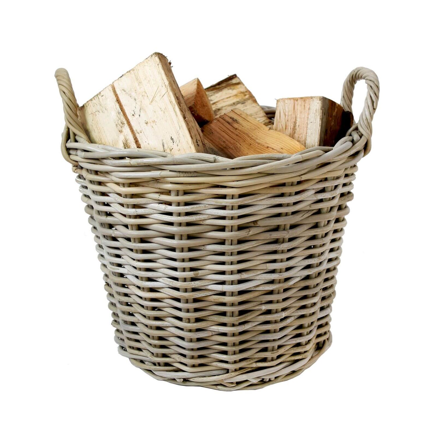 Round Kubu Log Basket Homebase