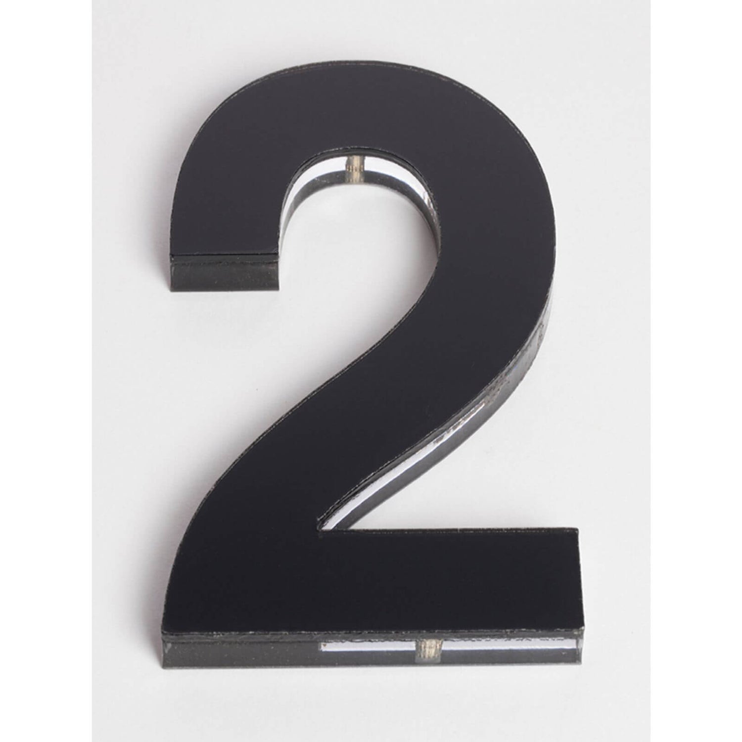 Ultra Black House Number 120mm 2 Homebase