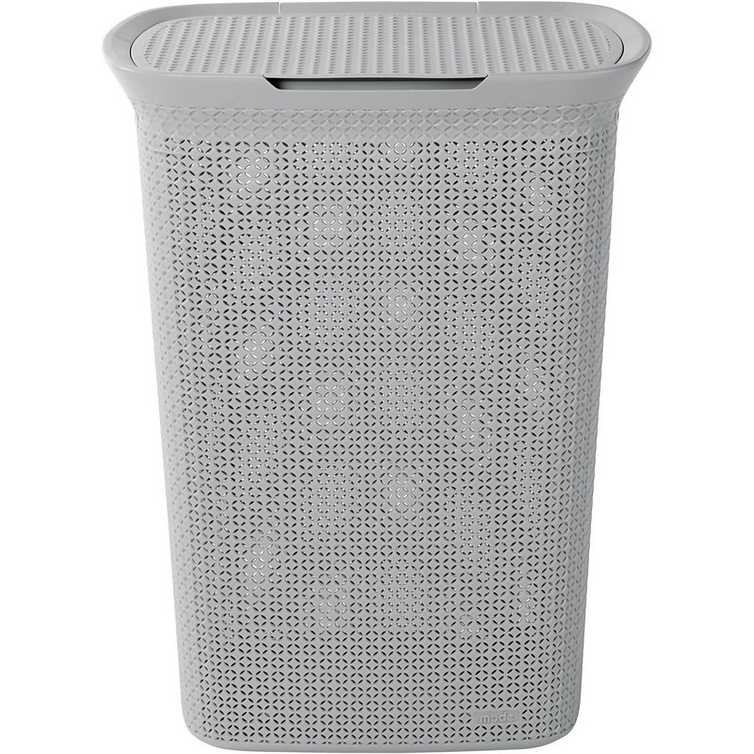 Ezy Storage Mode 57L Laundry Hamper Grey Homebase