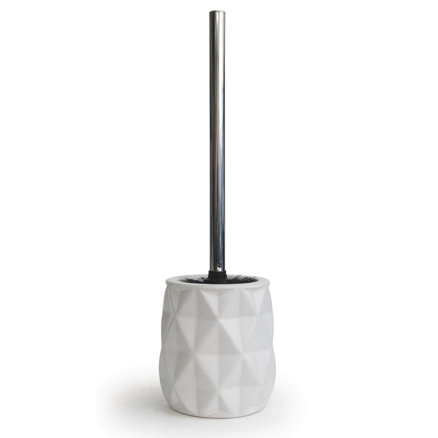 Home Design Geo Toilet Brush White Homebase