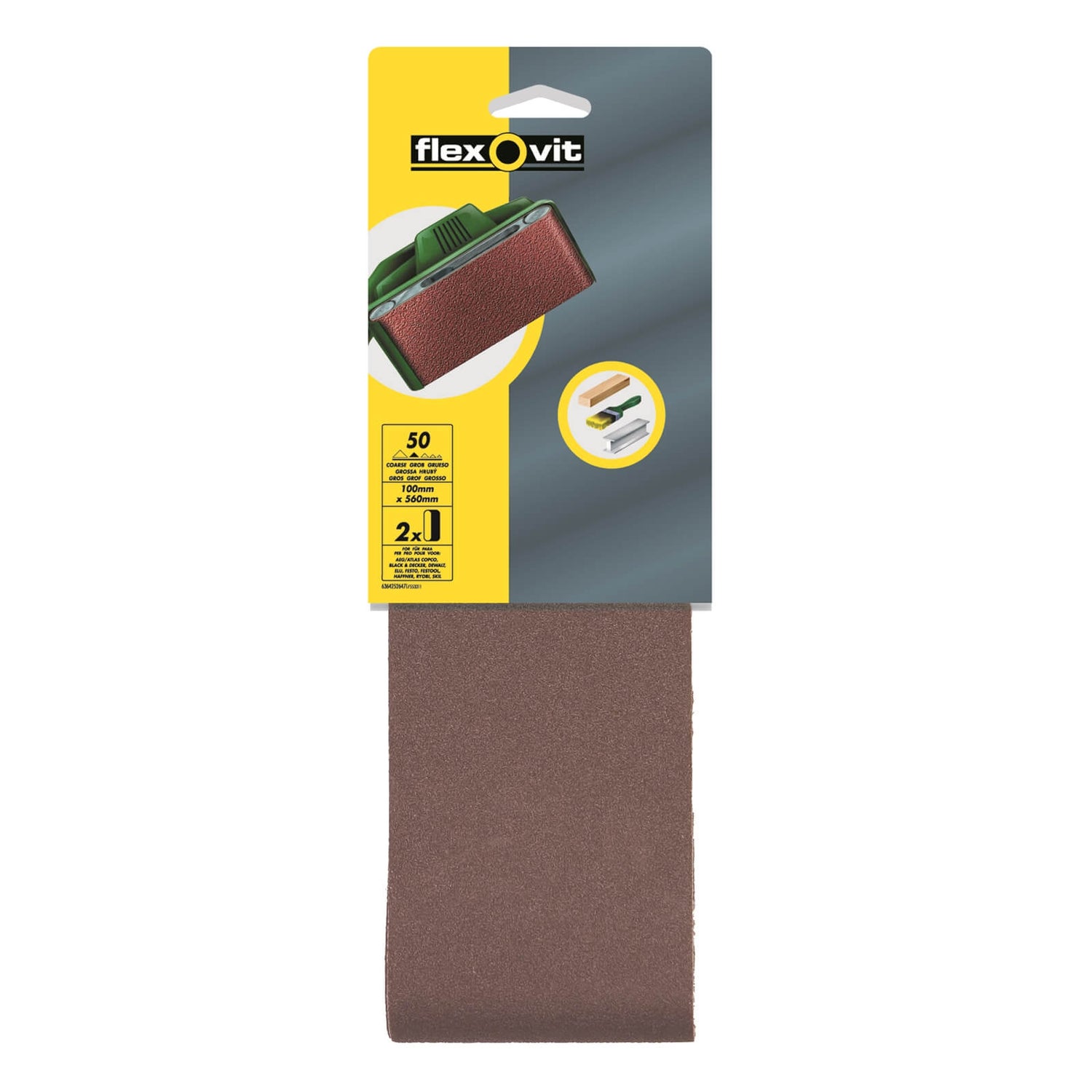 Flexovit Detail All Surface Detail Sandpaper 105 x 175mm 180 Grit Fine Homebase