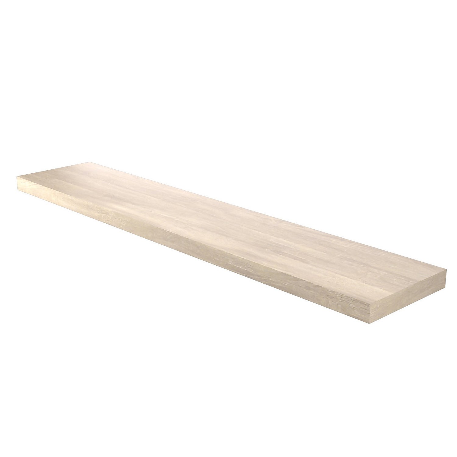 Floating Shelf Sanoma Oak 1200 x 240 x 38mm Homebase
