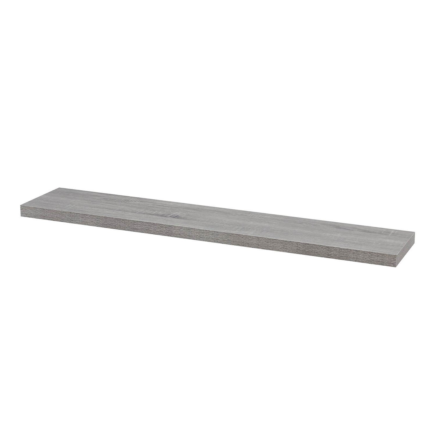 Floating Shelf Grey Oak 1200 x 240 x 38mm Homebase