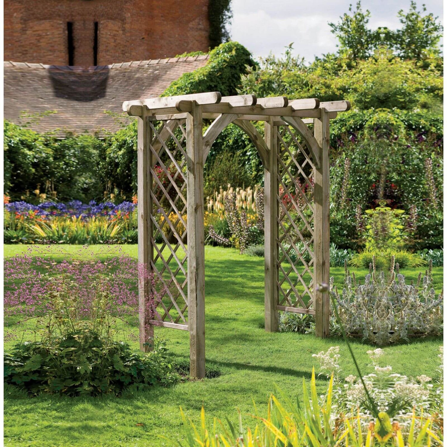 Forest Ultima Pergola Garden Arch Homebase