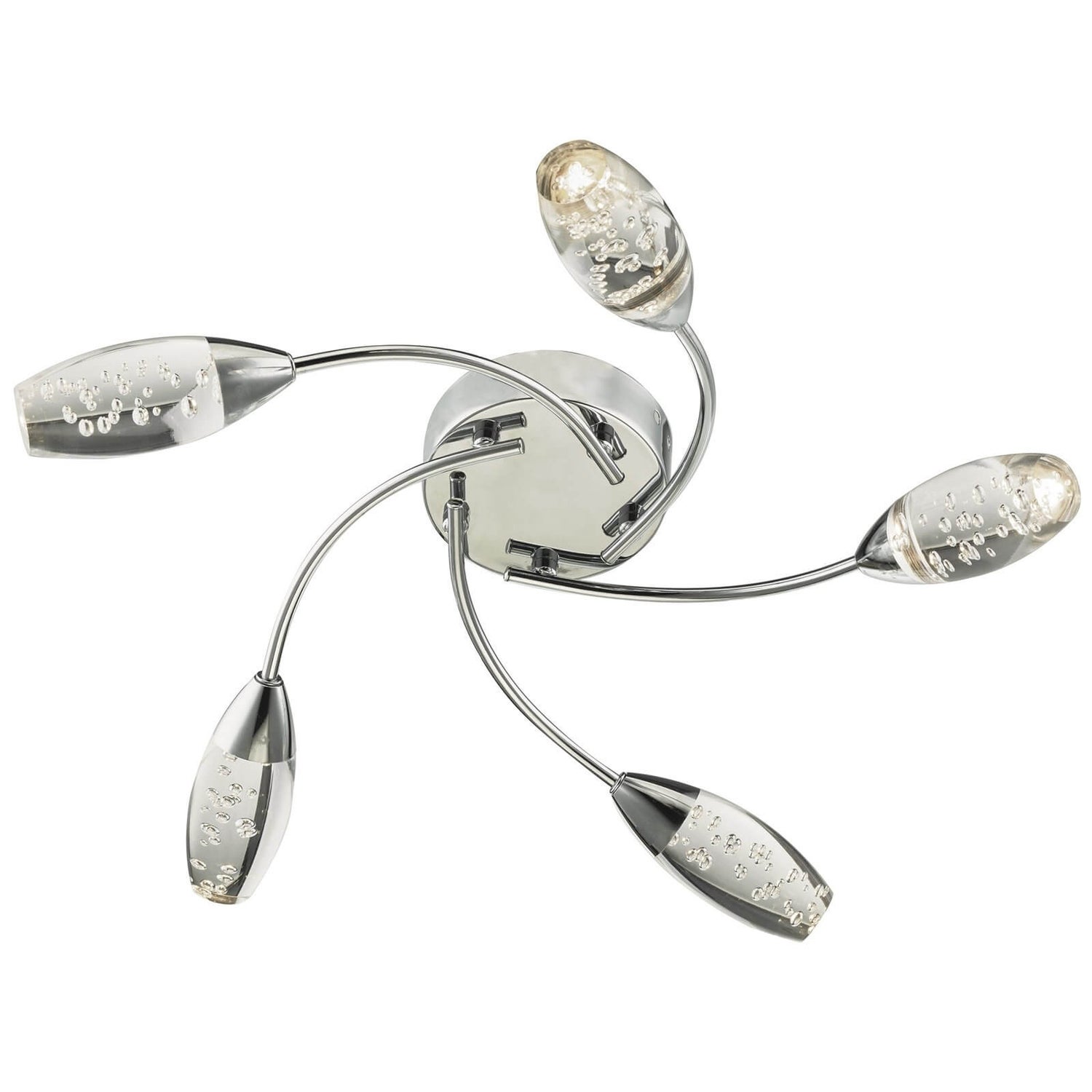 Tilda LED 5 Light Semi Flush Ceiling Light Homebase