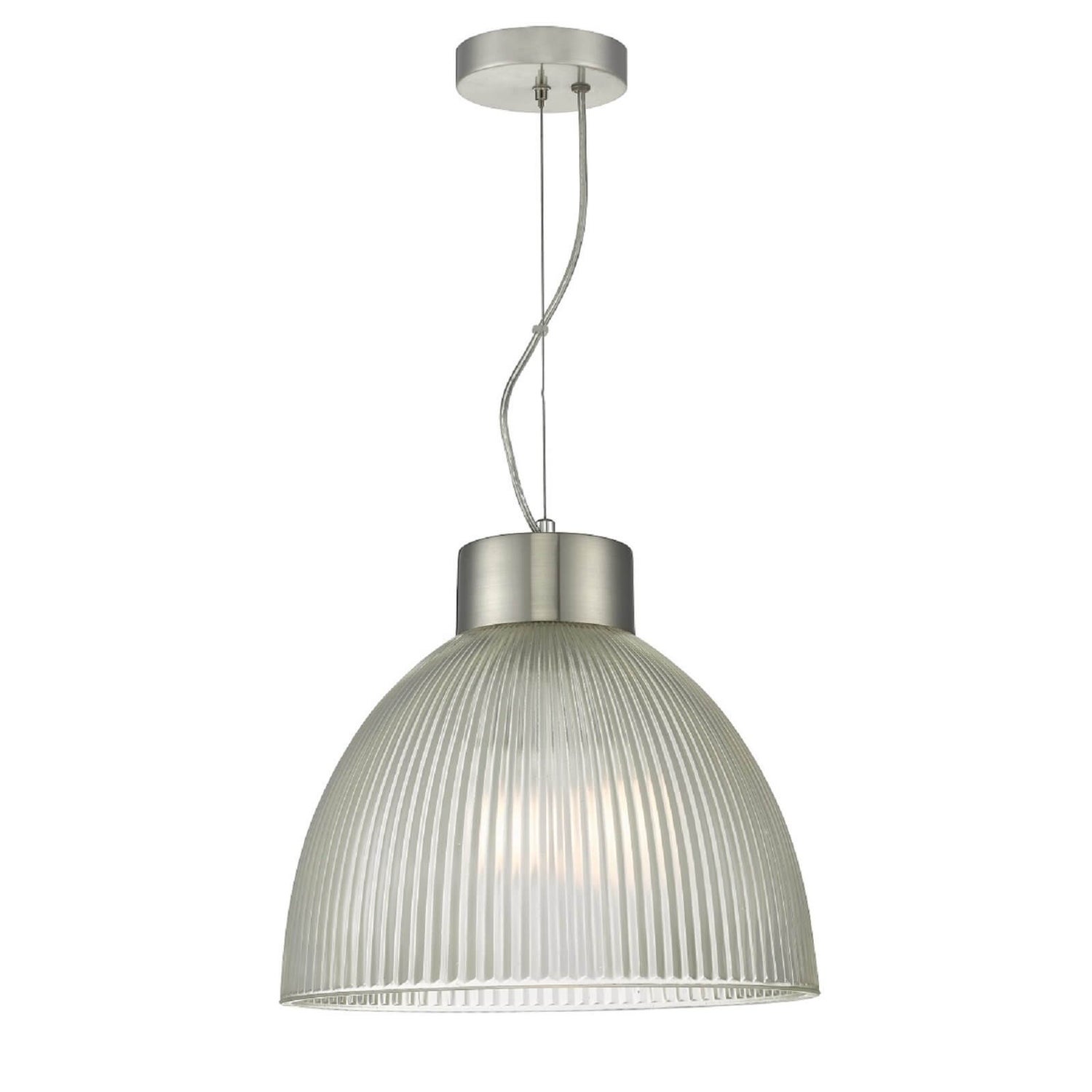 Carlo Ribbed Glass Pendant Light Homebase