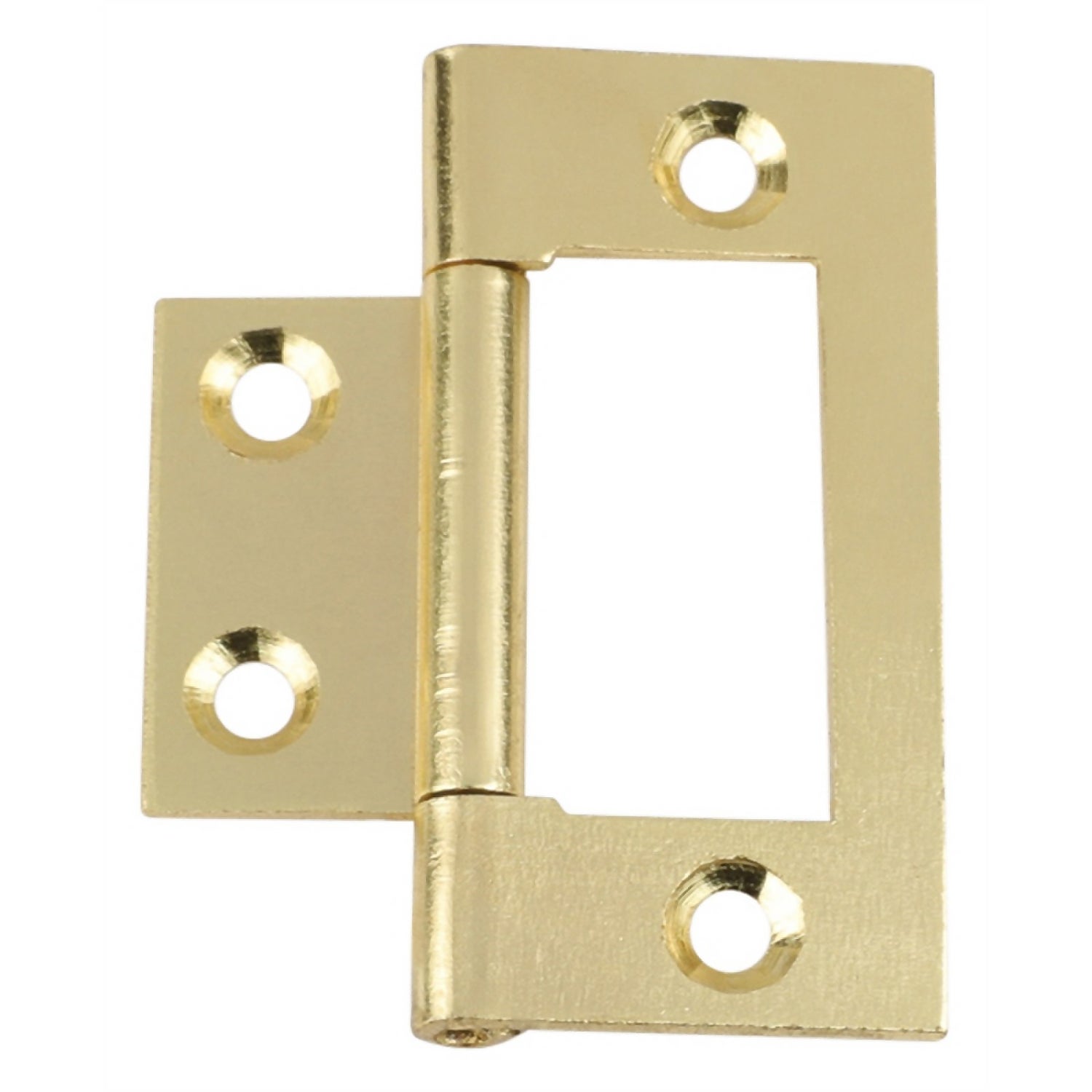 Hafele Flush Hinge Electro Brass 50 x 24mm 2 Pack Homebase