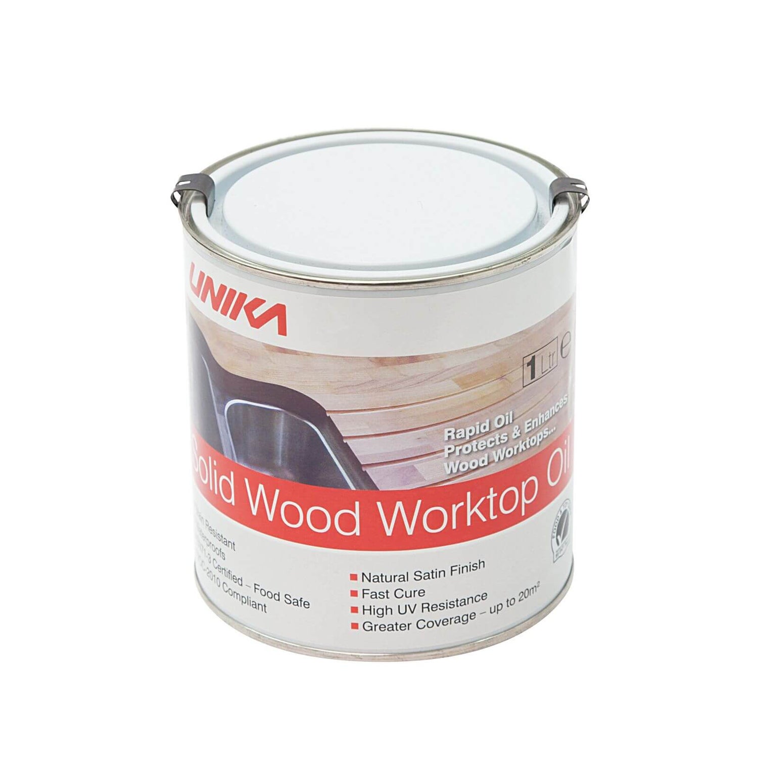 Unika Solid Wood Worktop Oil 1L Homebase