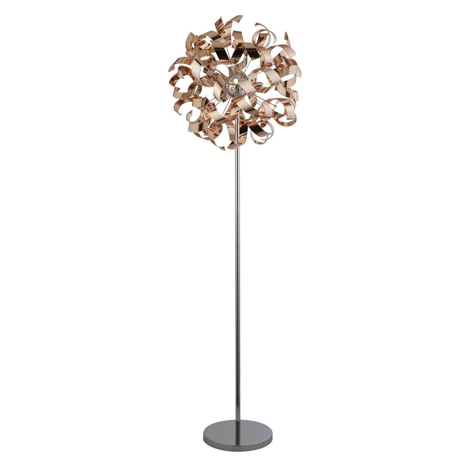 Sputnik Ribbon Floor Lamp Copper Homebase