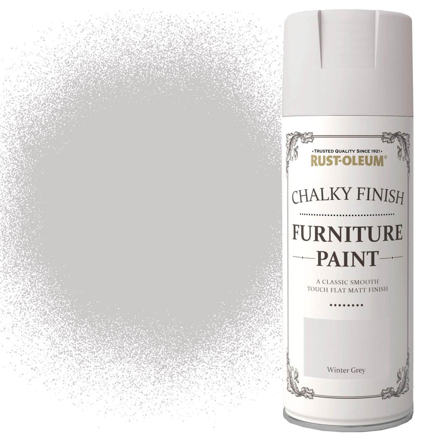 RustOleum Furniture Spray Paint Winter Grey 400ml Homebase