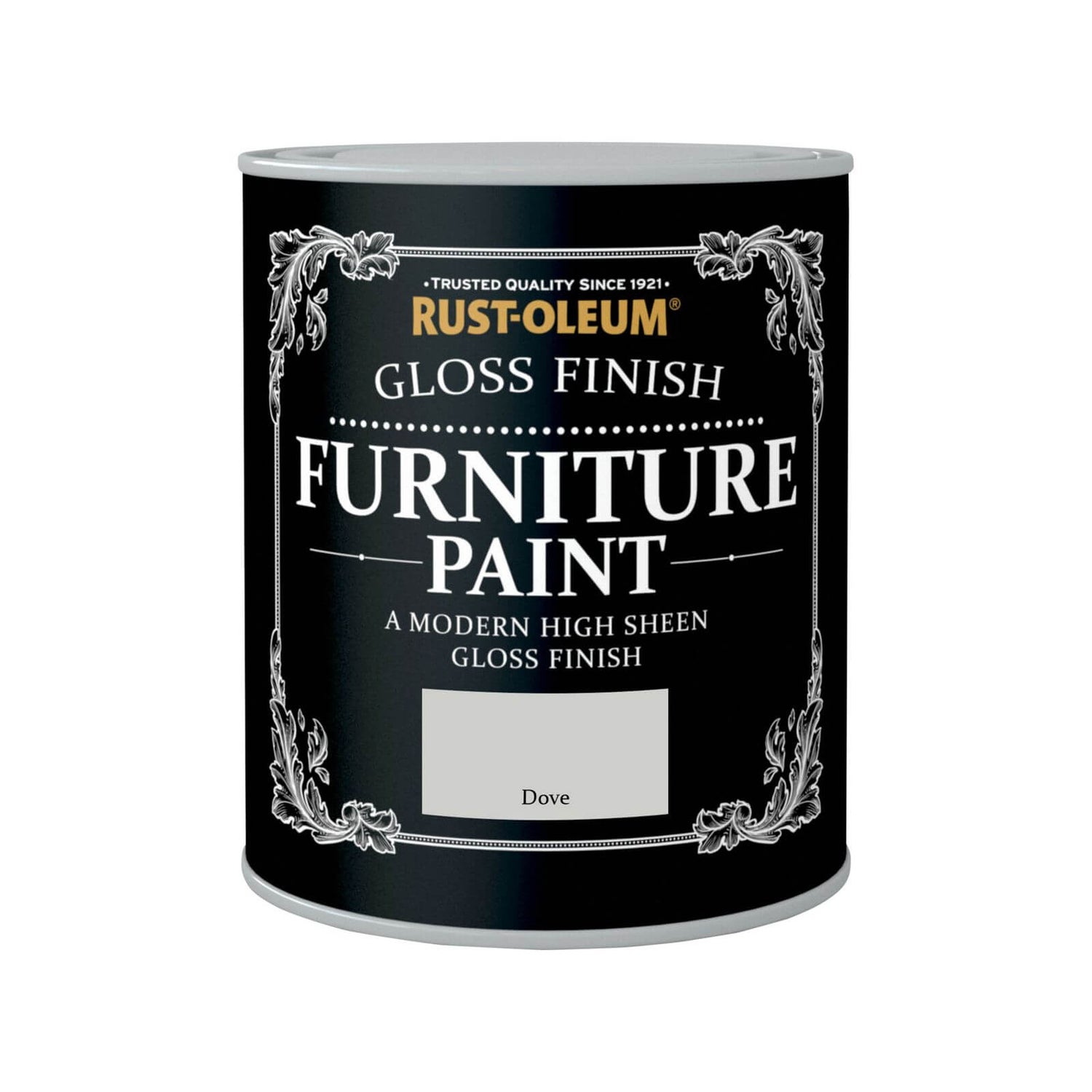 RustOleum Gloss Furniture Paint Dove 750ml Homebase