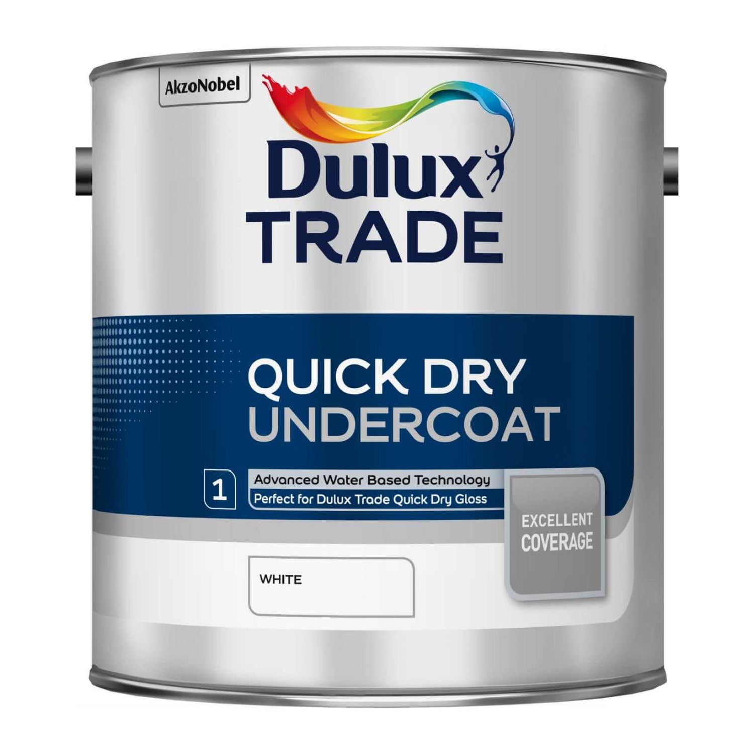 Dulux Trade Undercoat White Quick Dry Paint 2.5L Homebase