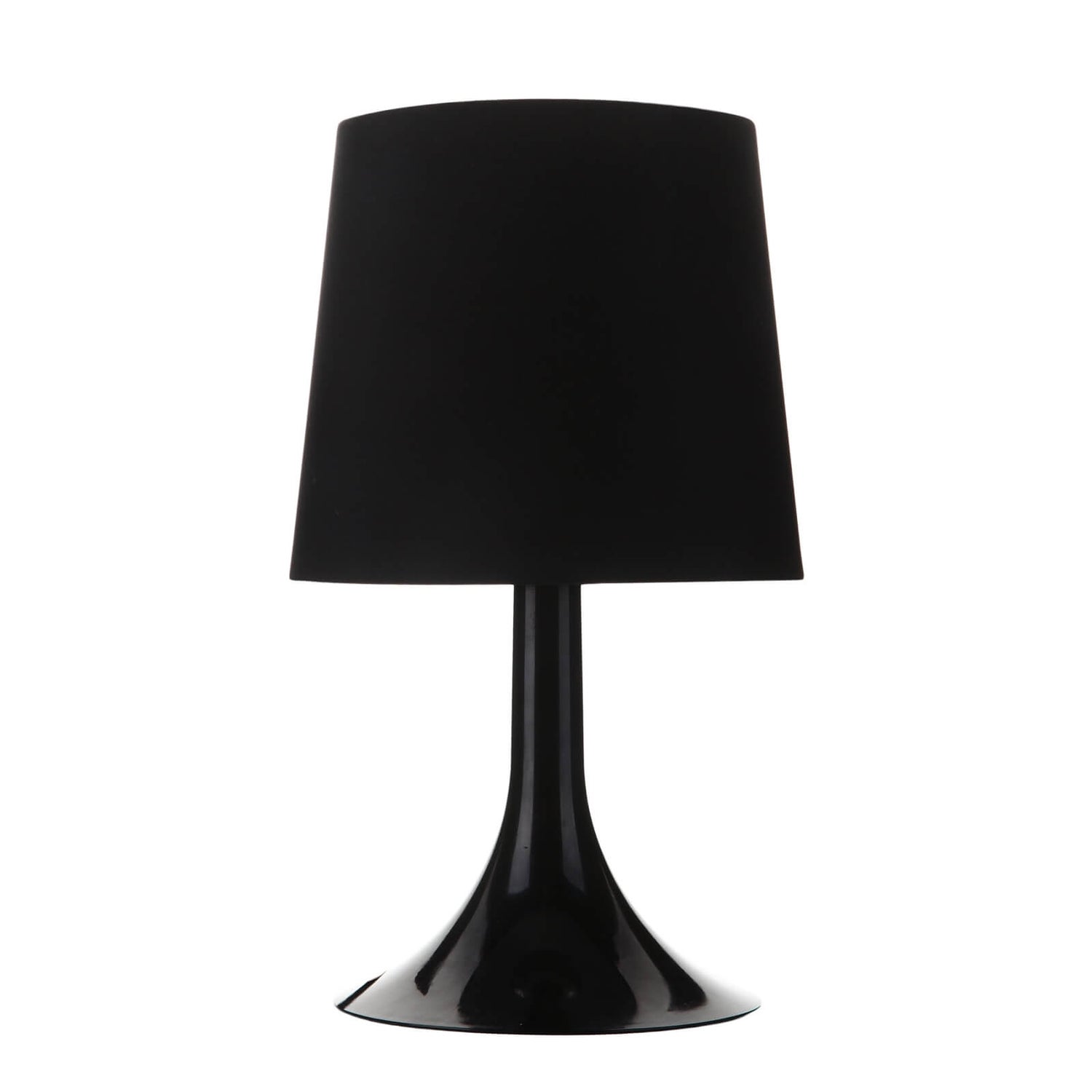 Plastic Lamp Black Homebase