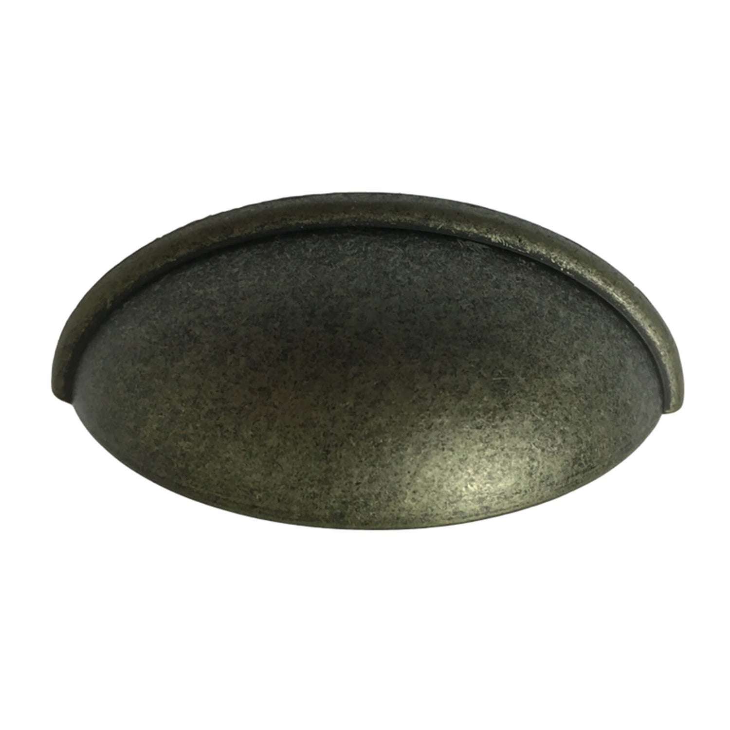 Plain Cup Pull Handle Pewter 64mm Homebase