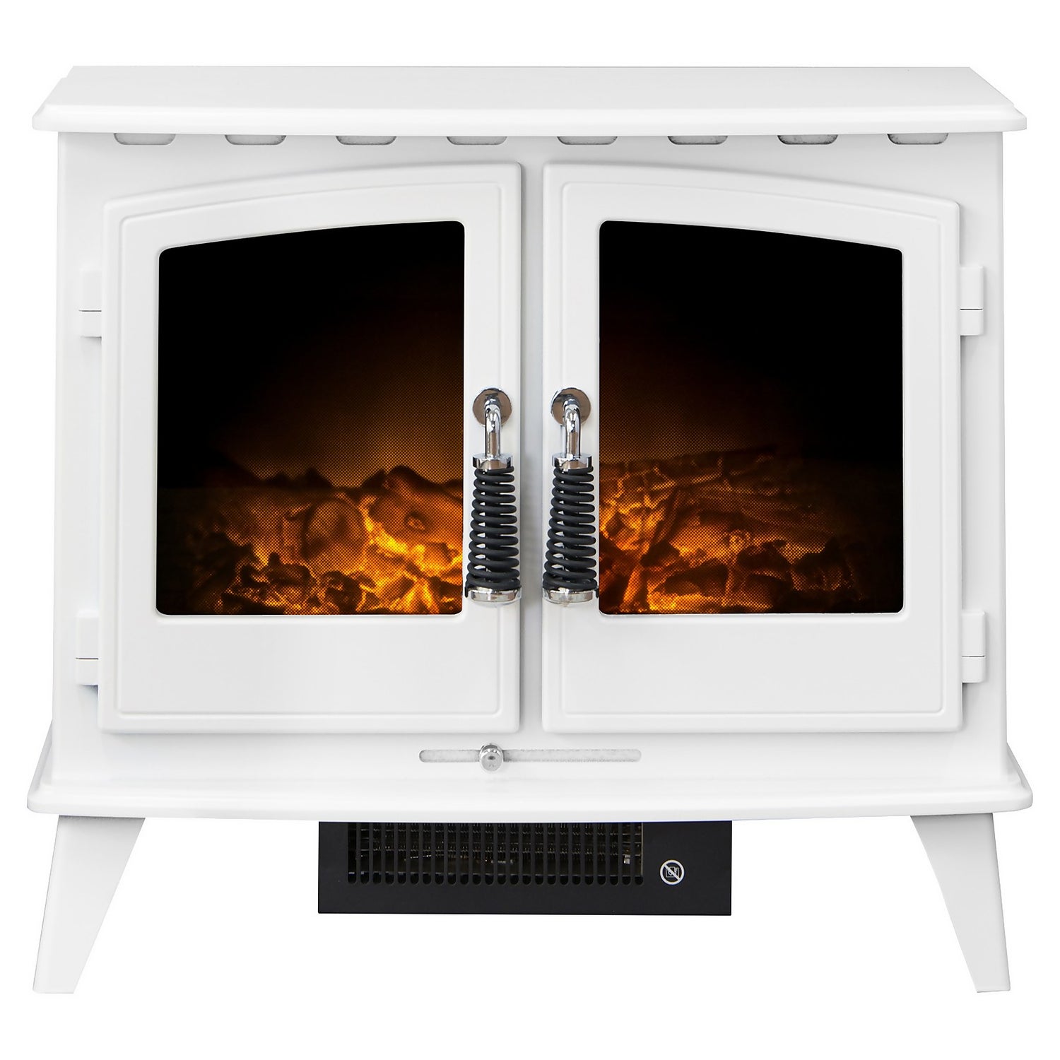 Adam Woodhouse Electric Stove in White Homebase