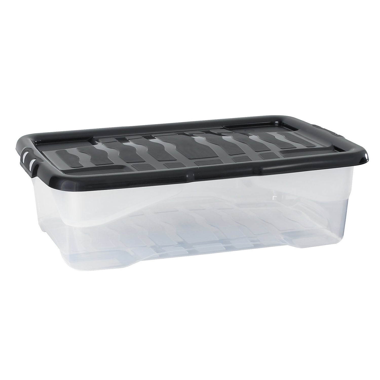Strata Curve Underbed Box with Lid 42L Homebase