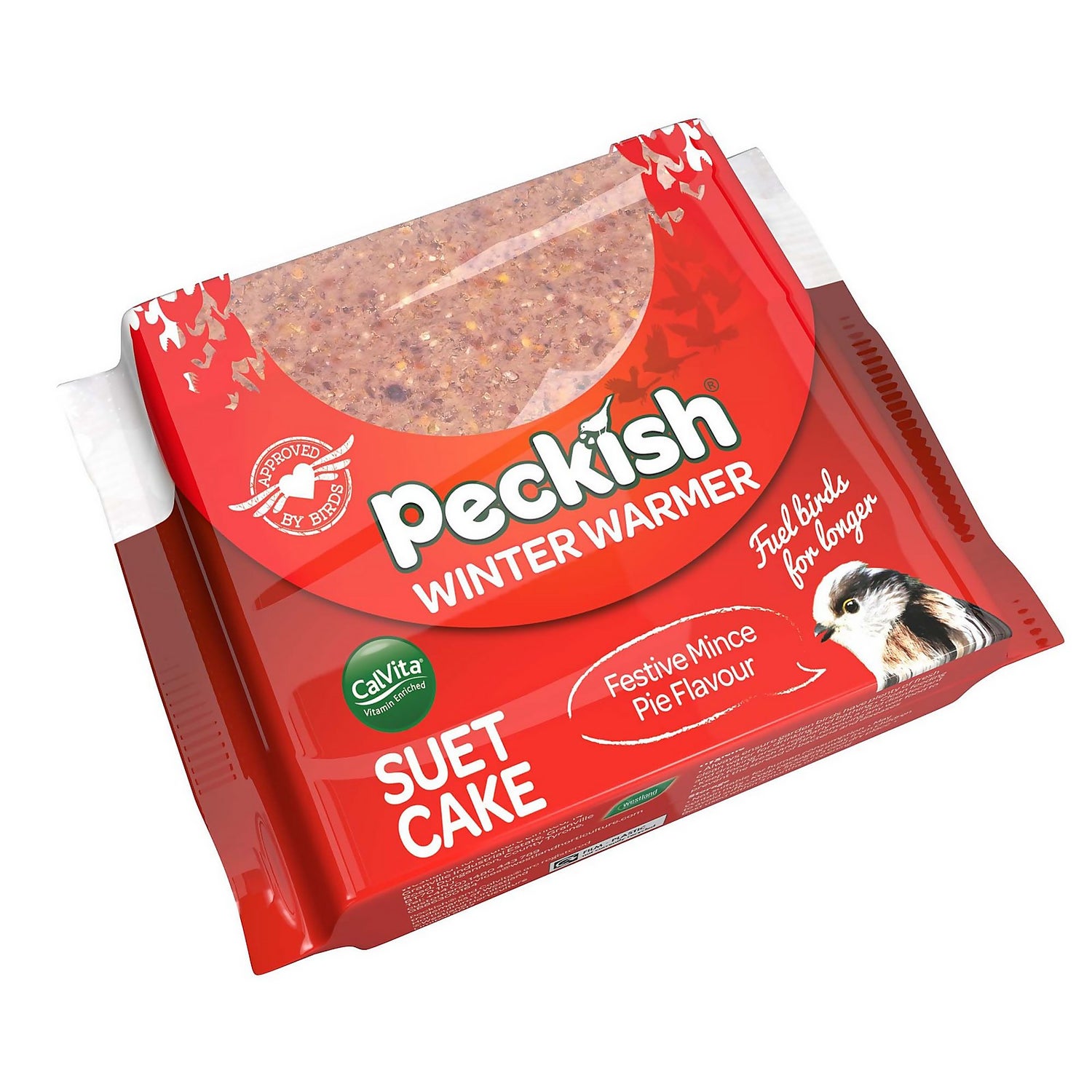 Peckish Winter Warmer Suet Cake for Wild Birds 300g Homebase