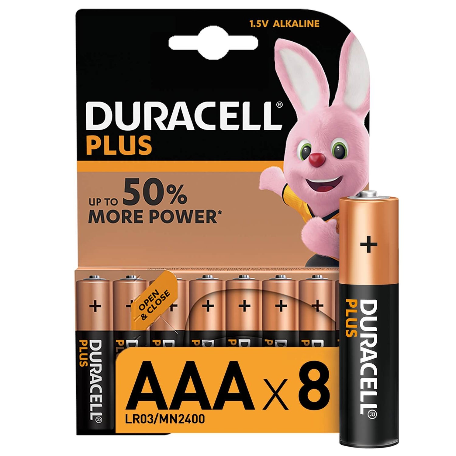 Duracell Plus AAA Batteries 8 Pack Homebase