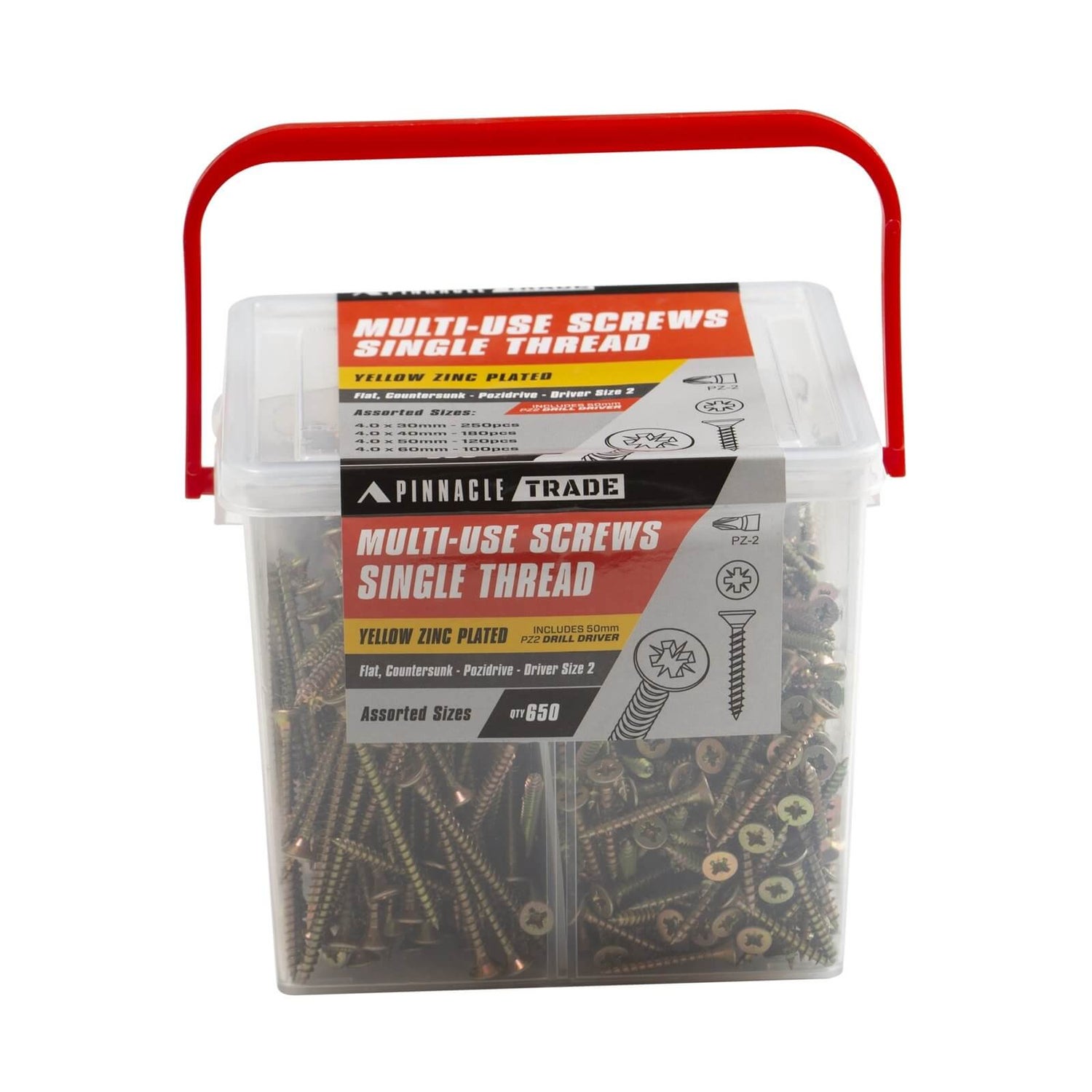 Pinnacle Assorted Screws Pack of 650 Homebase