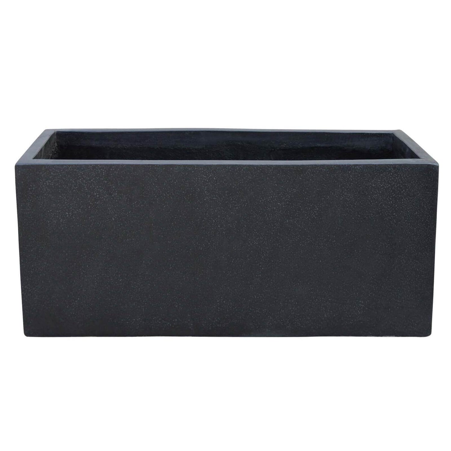 Plaza Garden Plant Trough in Black 70cm Homebase