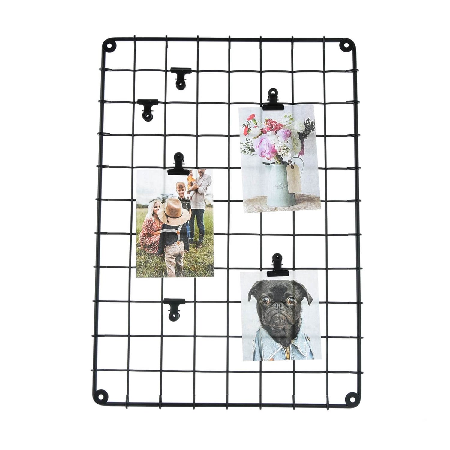 Wire Memo Board Matt Black Homebase