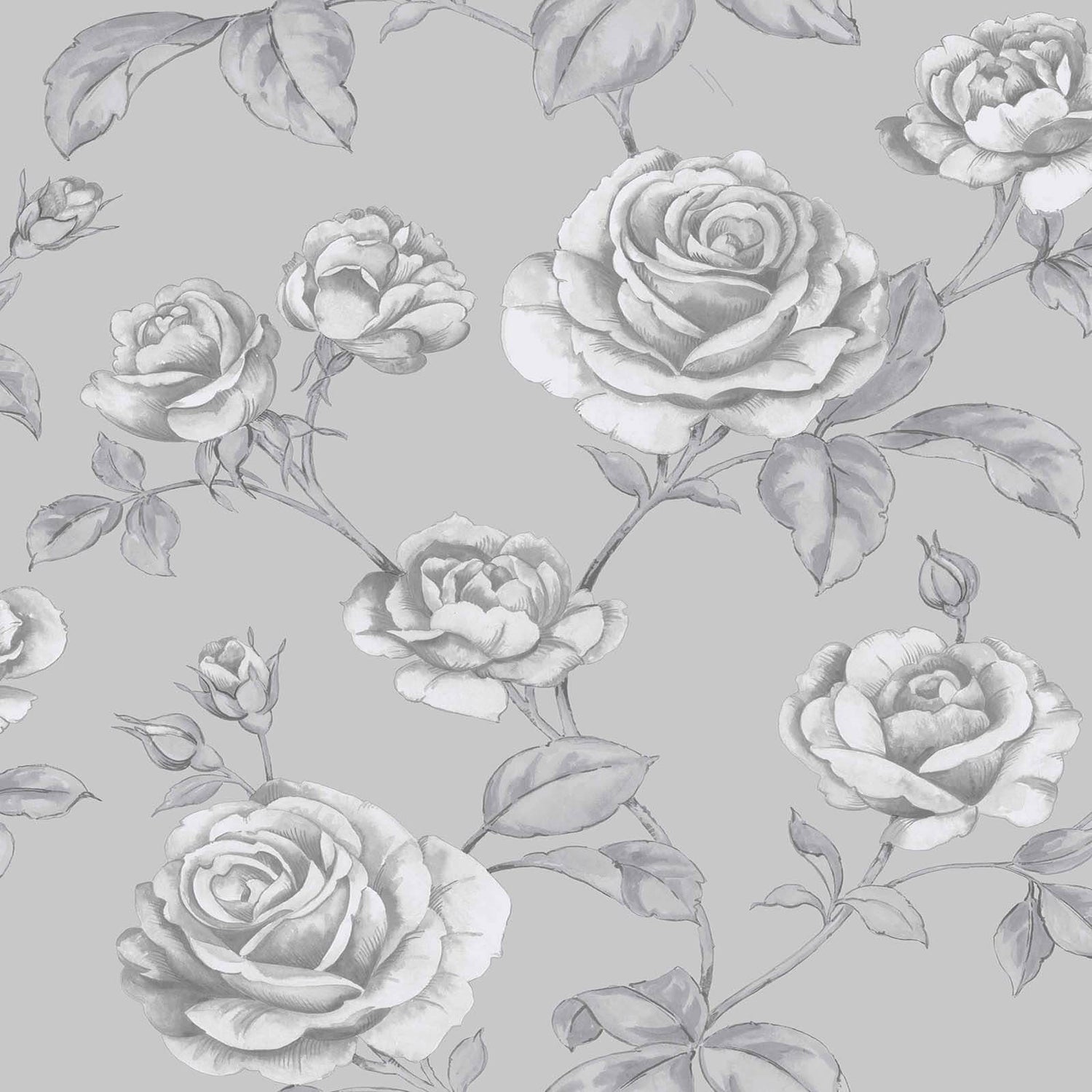 Boutique Countess Silver Wallpaper Homebase