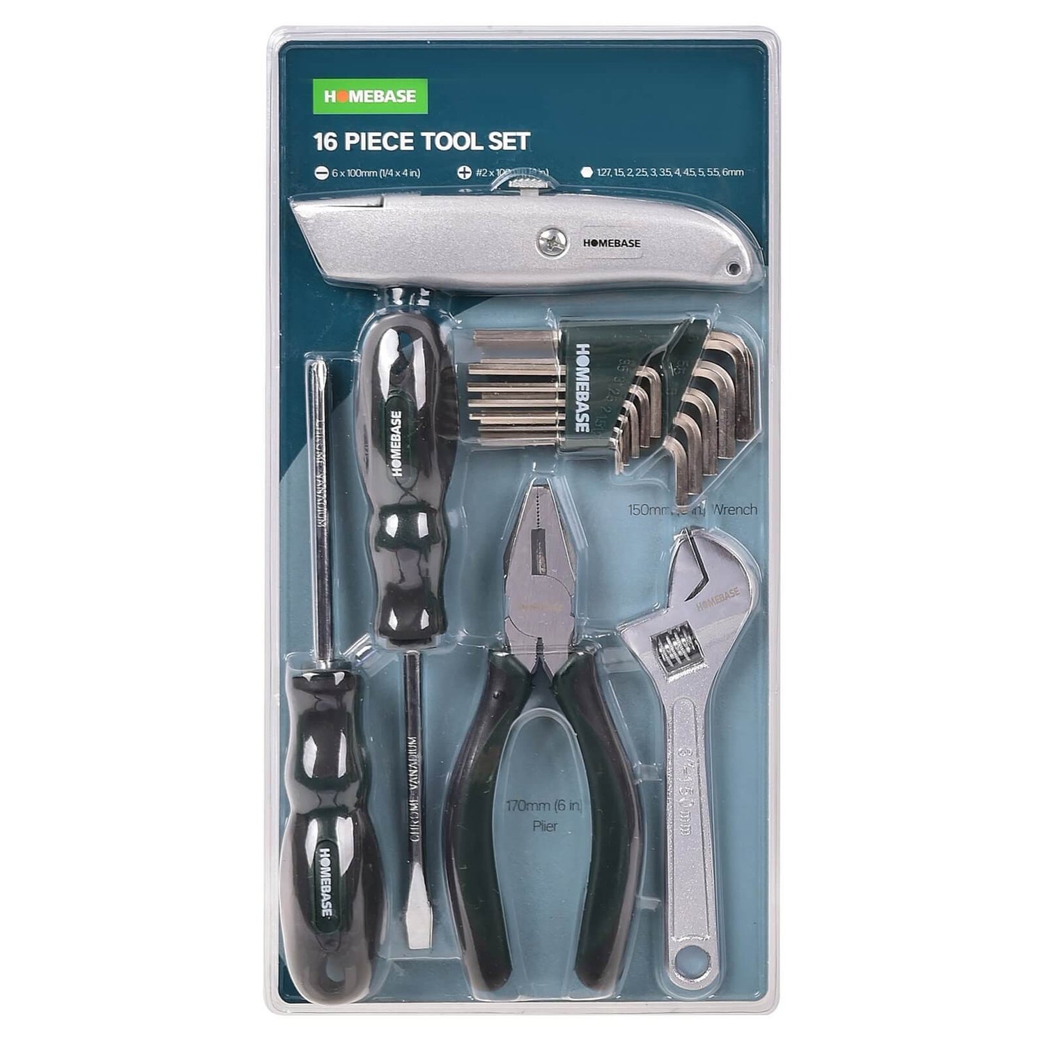 16pc Tool Set Homebase